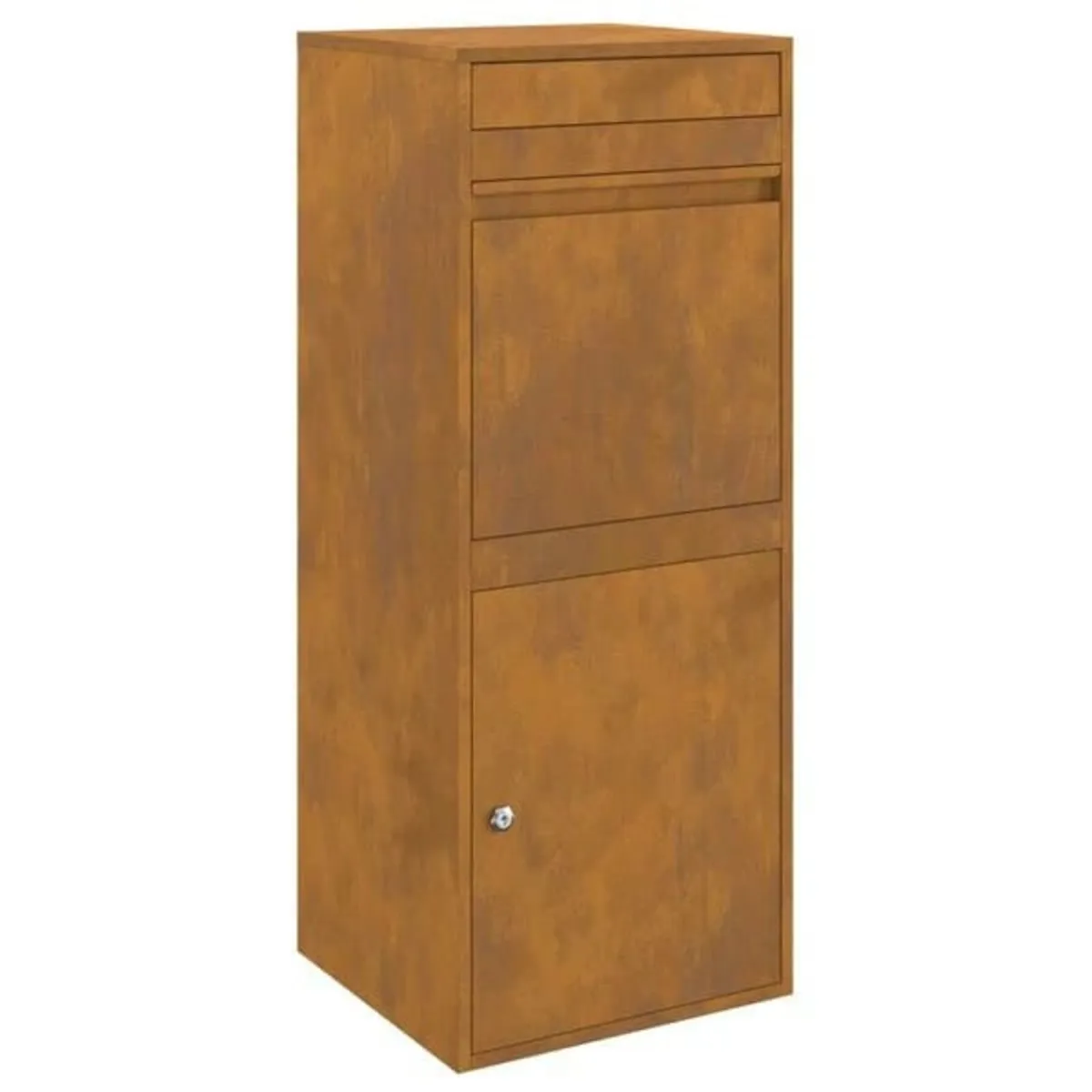 Parcel Drop Box Rusty 41 x 38 x 103 cm Weathering - Image 1