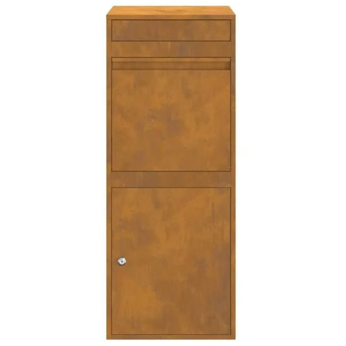 Parcel Drop Box Rusty 41 x 38 x 103 cm Weathering - Image 4