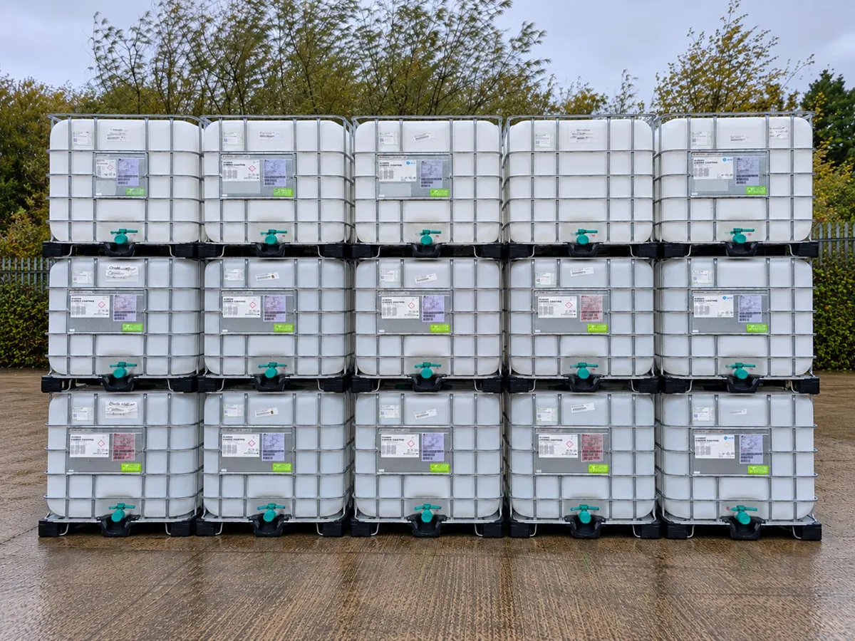 1000 LITRE IBC TANKS – GRADE A FOOD GRADE - Image 1