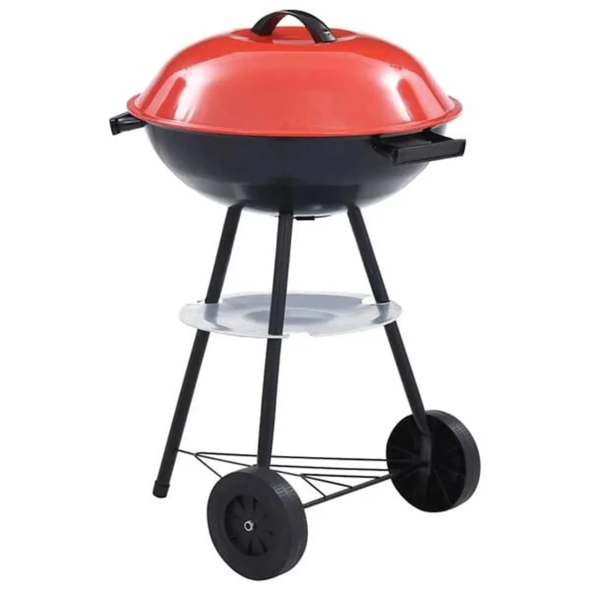 Portable XXL Charcoal Kettle BBQ Grill with Wheels - Image 1