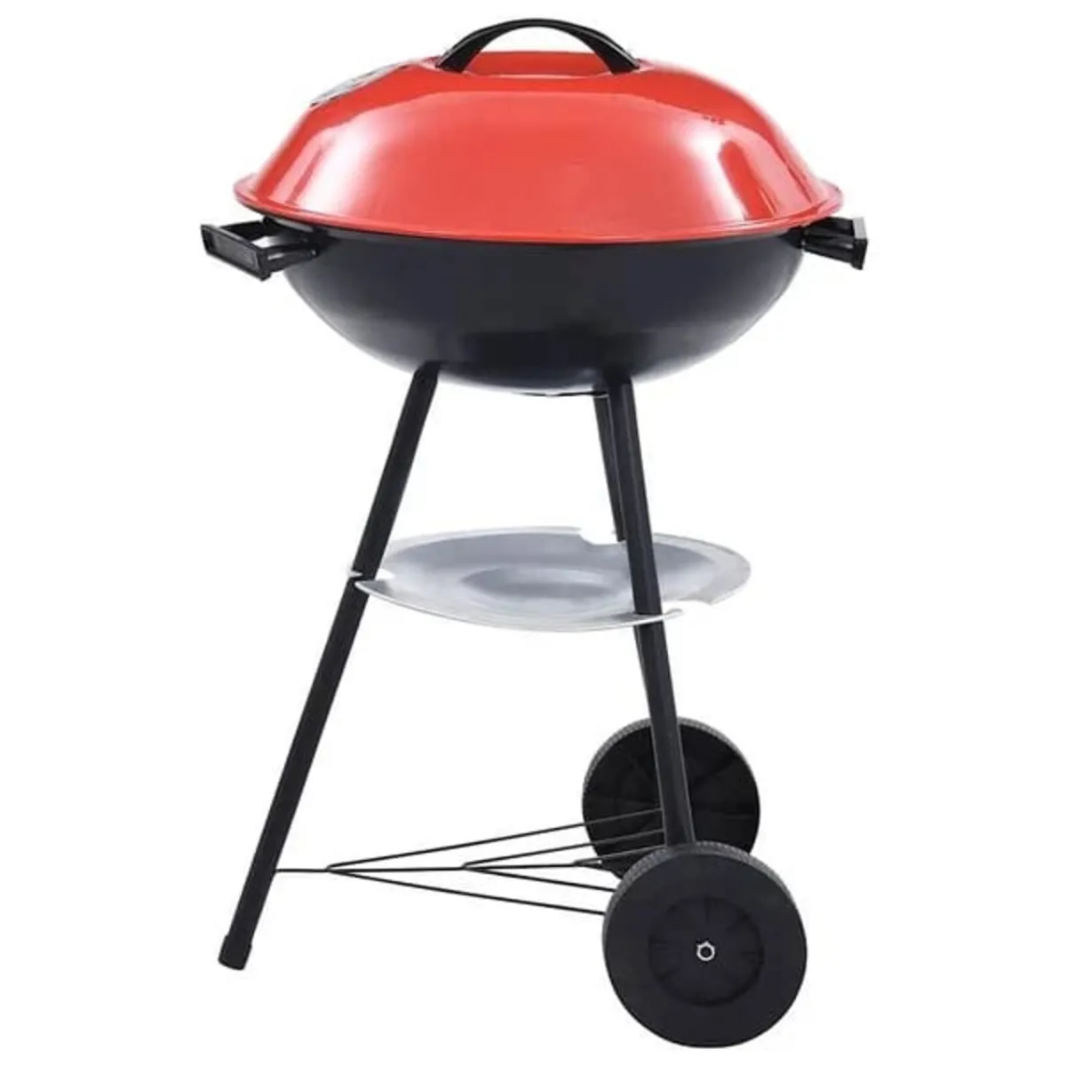 Portable XXL Charcoal Kettle BBQ Grill with Wheels - Image 3