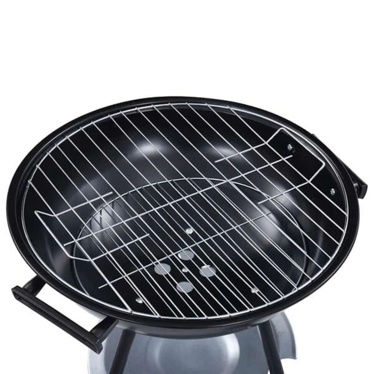Portable XXL Charcoal Kettle BBQ Grill with Wheels - Image 4