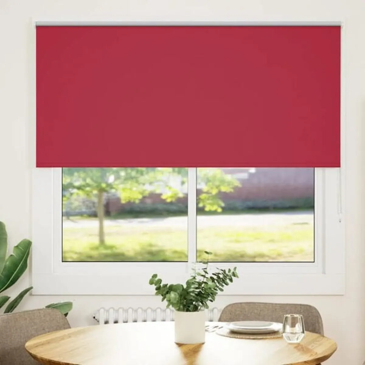 Roller Blind Blackout Red 165x175 cm Fabric Width - Image 2