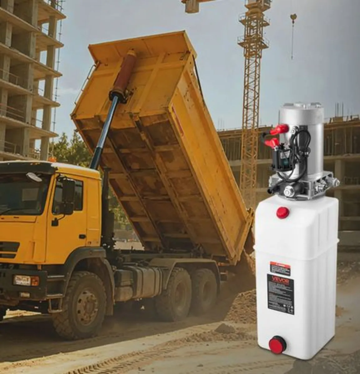 8 L Hydraulic Power Unit,Single Acting Dump Trail - Image 4