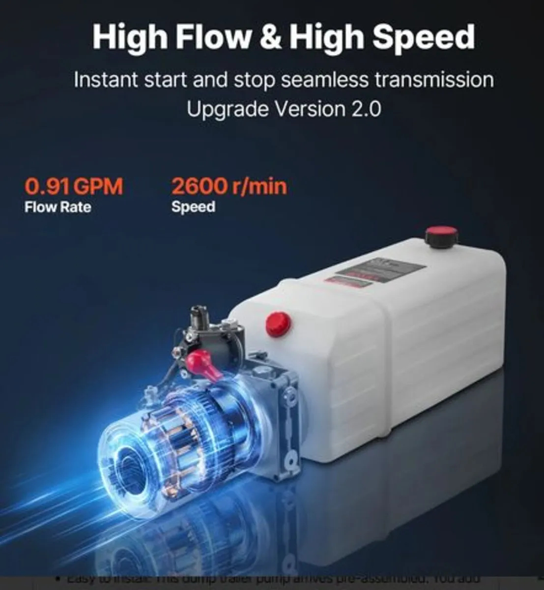 8 L Hydraulic Power Unit,Single Acting Dump Trail - Image 3