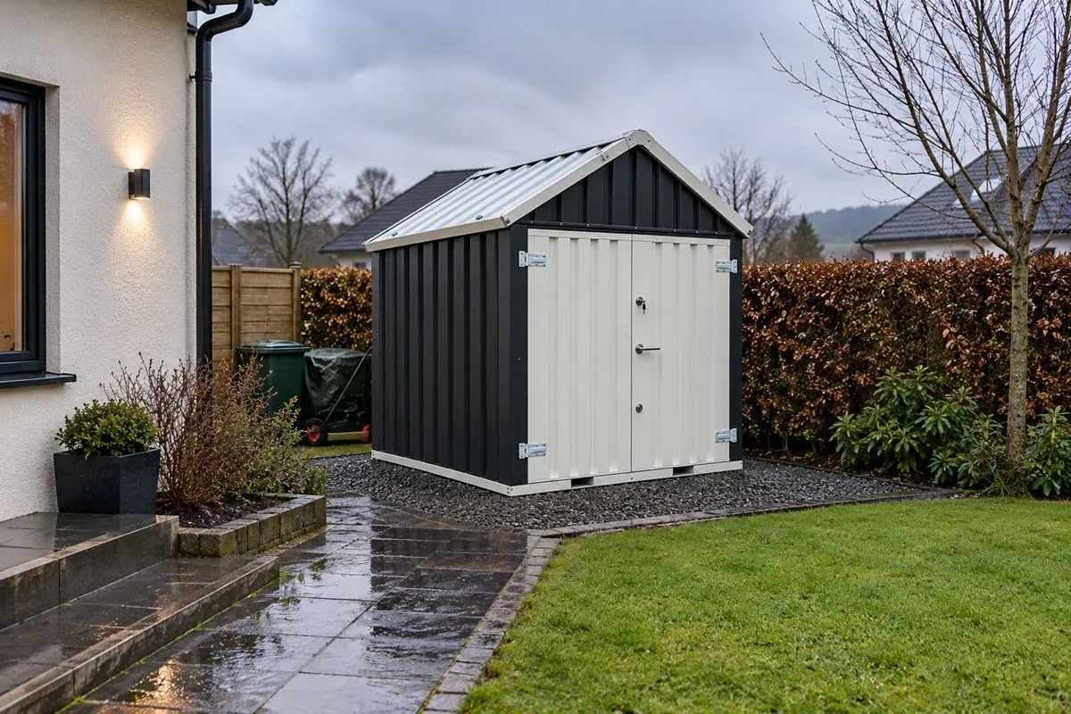 Steel Storage Shed with Self Foundation 2x2 - Image 1