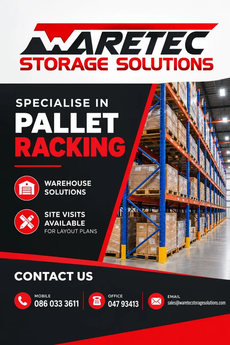 Wide range of warehouse pallet racking in stock - Image 1
