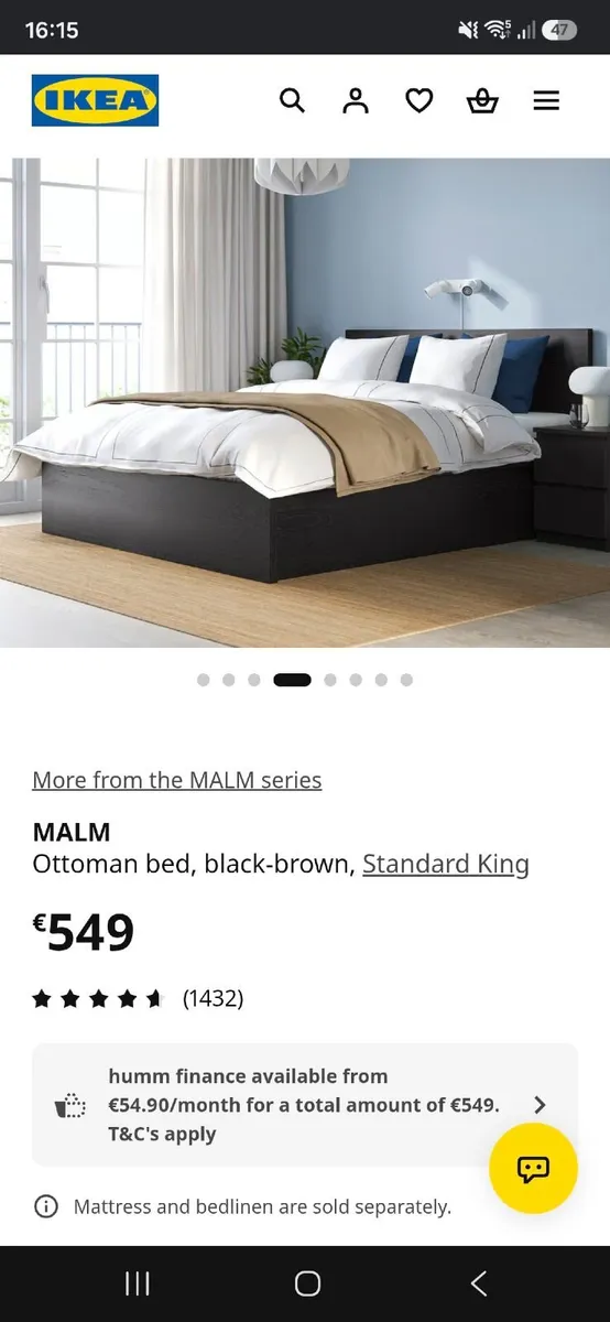 King size bed - Image 1