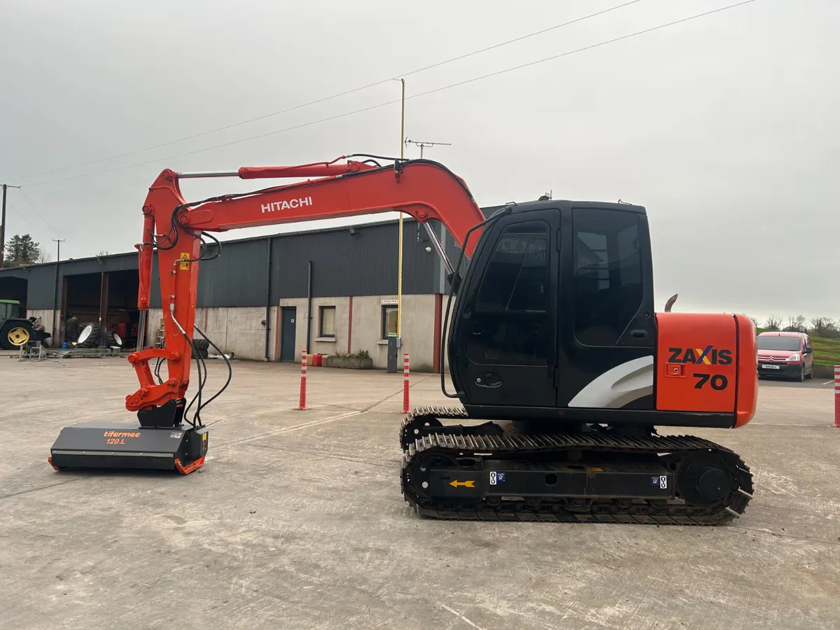 Hitachi Zaxis 70 C/W New Tifermec 120.L Mulcher - Image 4