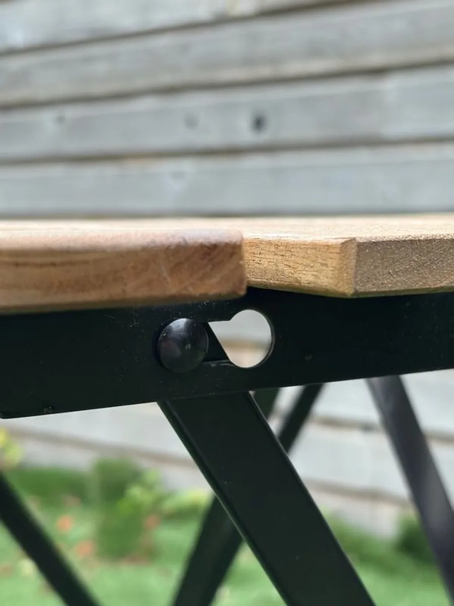 Outdoor table and 2 chairs set - Image 3
