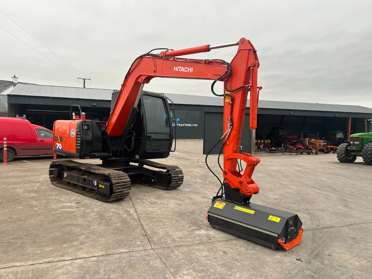 Hitachi Zaxis 70 C/W New Tifermec 120.L Mulcher - Image 2