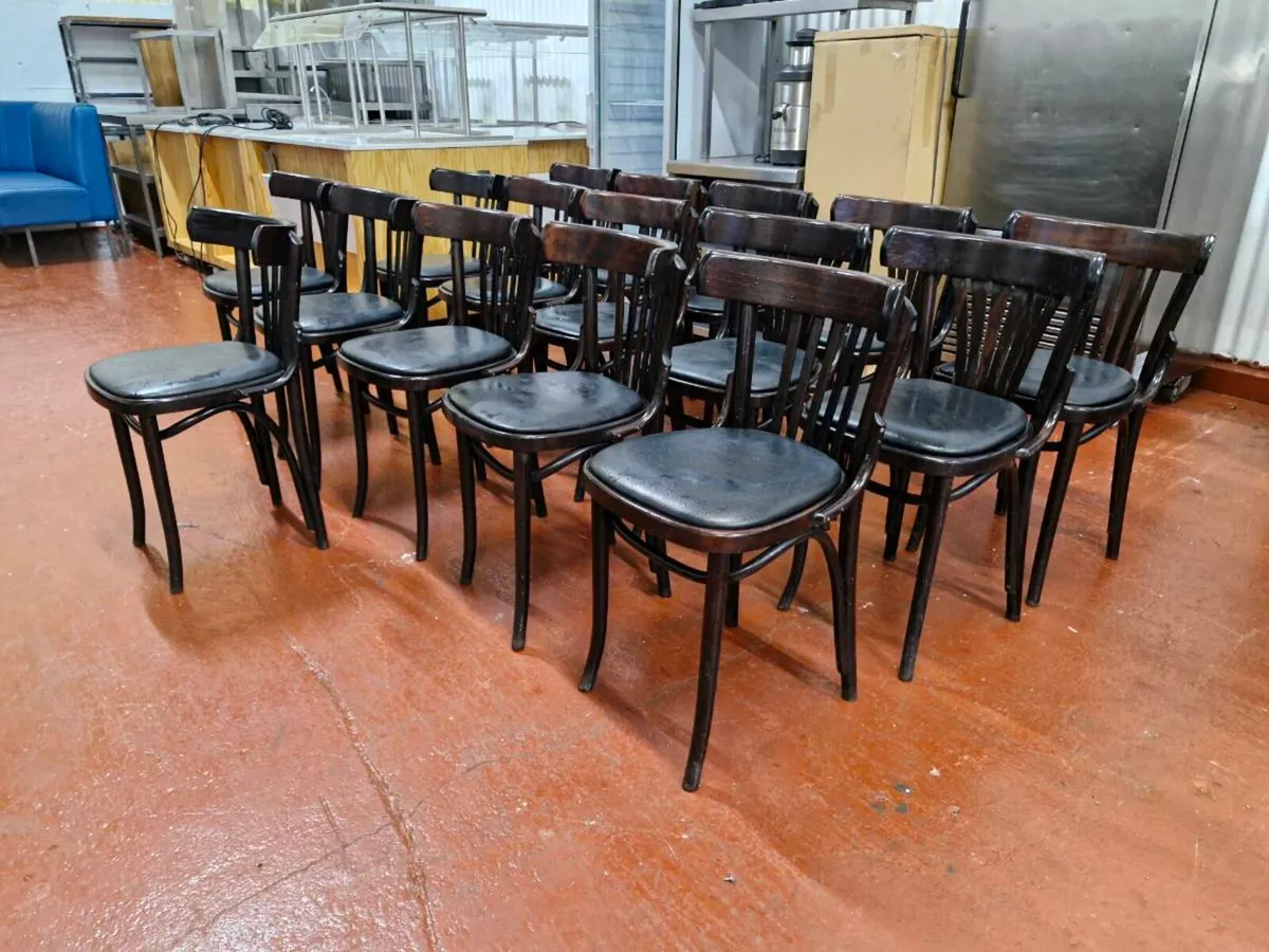 Fameg Bentwood Chairs with Leather Base (16) - Image 1