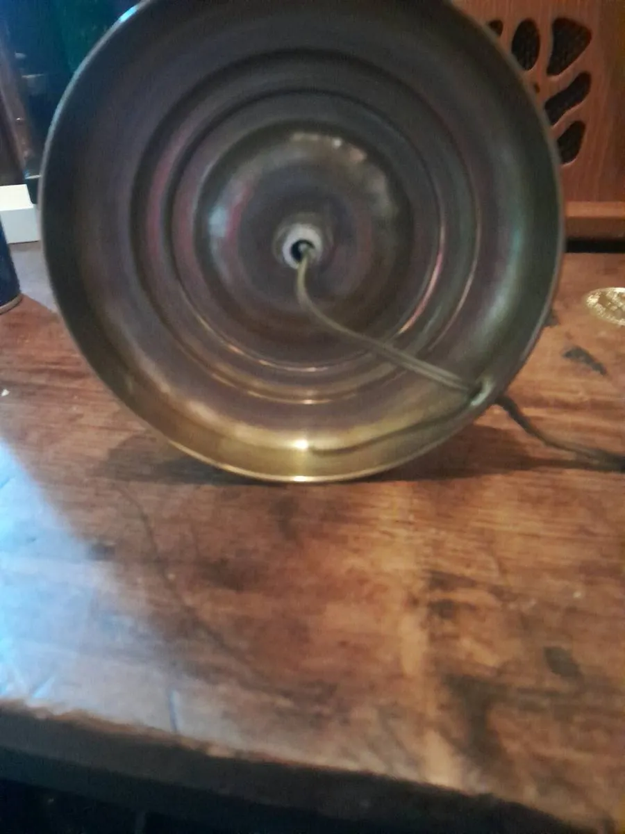 Vintage copper and brass light house table lamp - Image 2