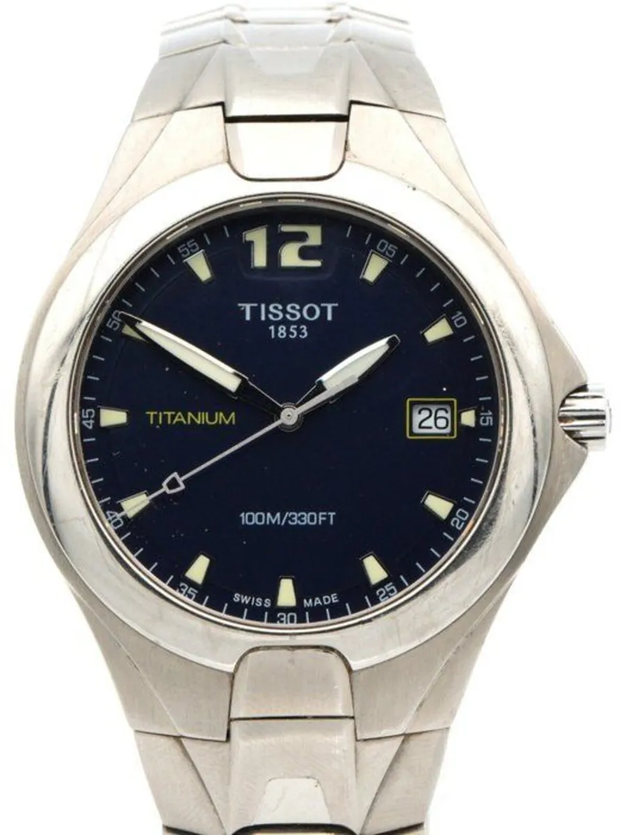 Vintage Tissot Mens Watch - Titanium Quartz Date - Image 1