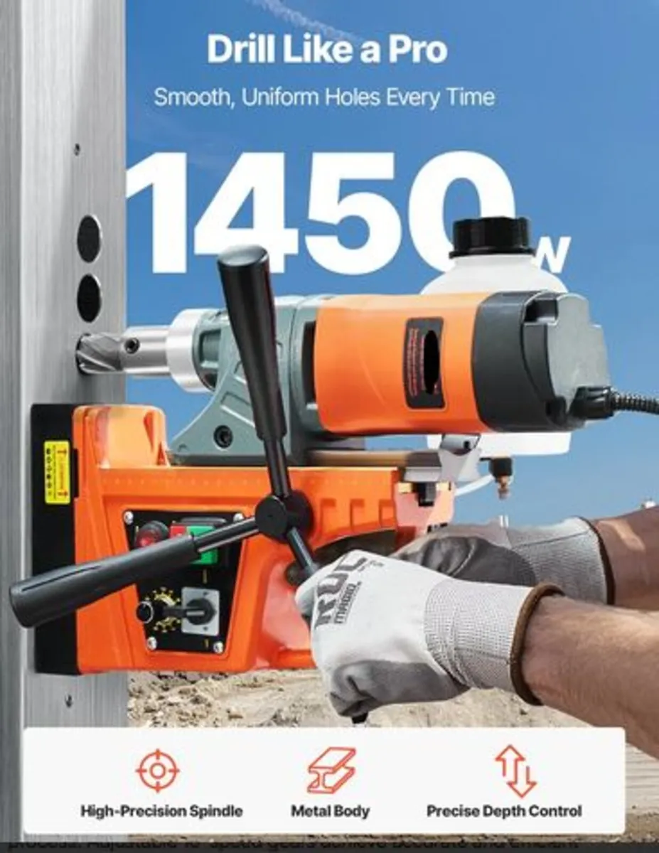 Magnetic Drill, 1450W Motor 2 in Boring Diameter, - Image 2