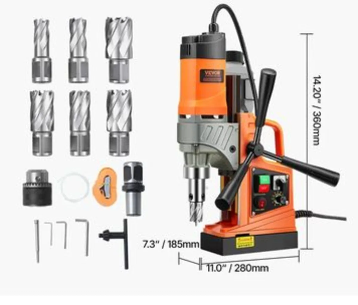 Magnetic Drill, 1450W Motor 2 in Boring Diameter, - Image 3
