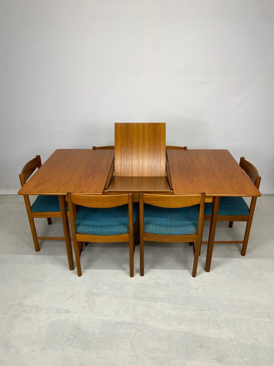Mid Century McIntosh Table & Chairs - Image 3