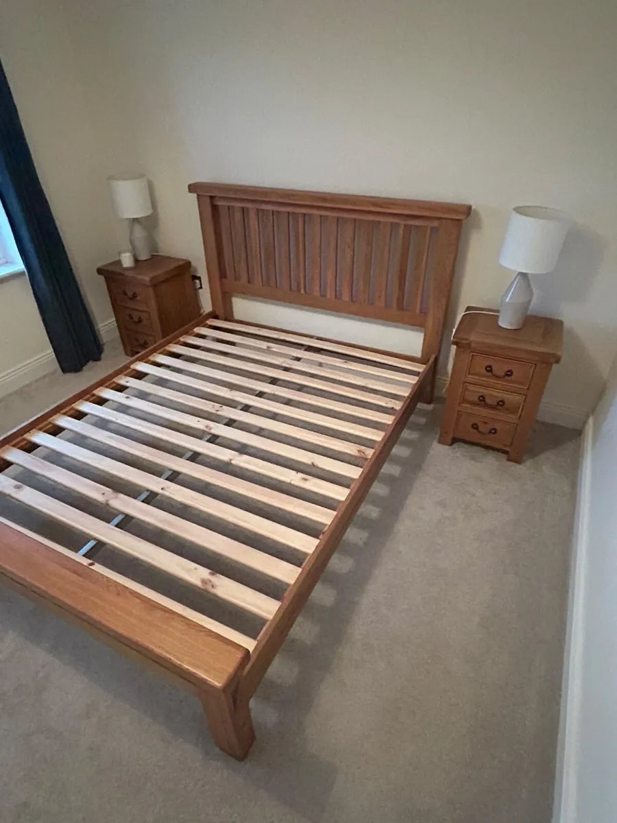Bed Frame, Mattress + 2 lockers - Image 3