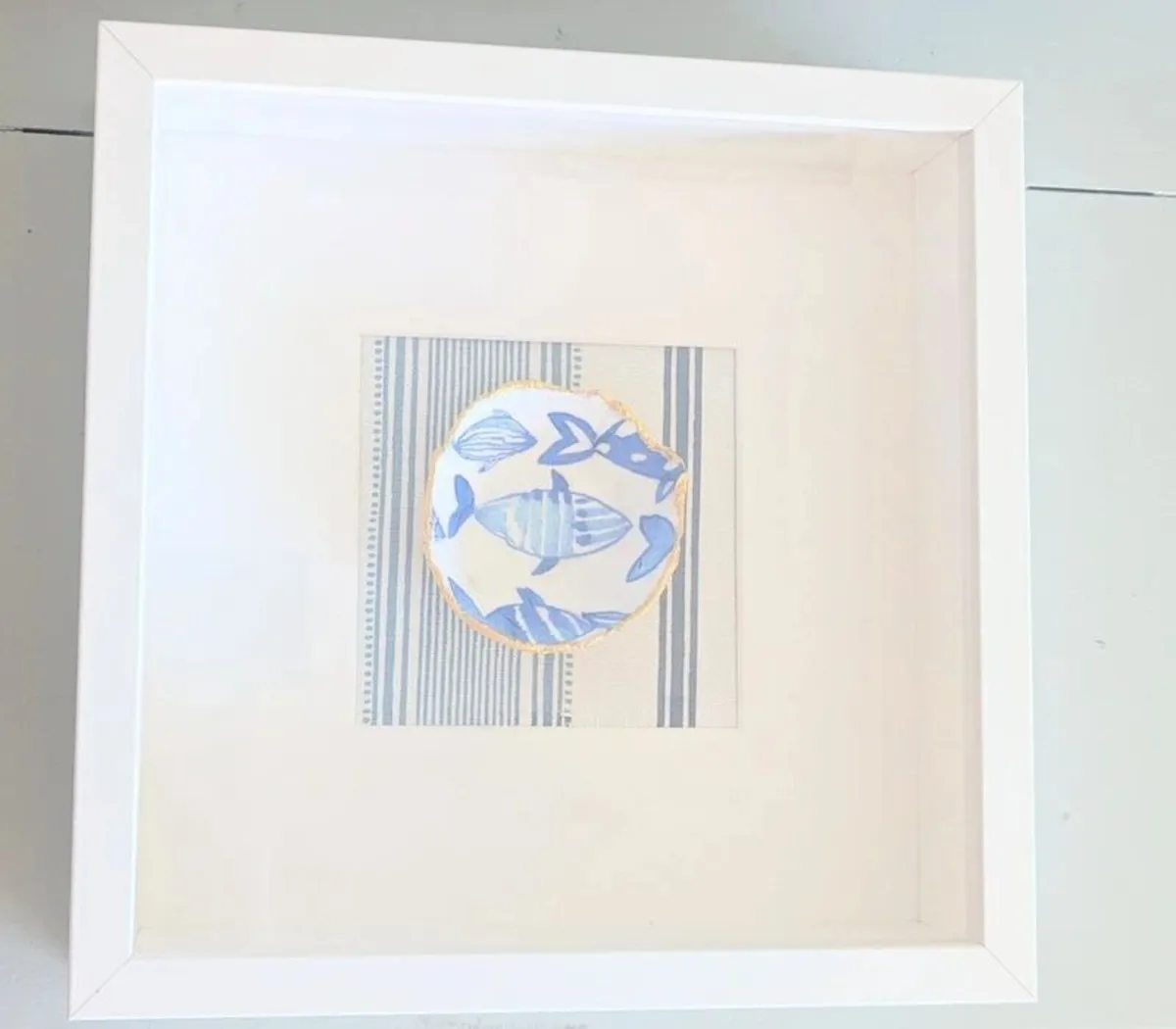Framed gold leaf handmade bowl - Great gift - Image 1