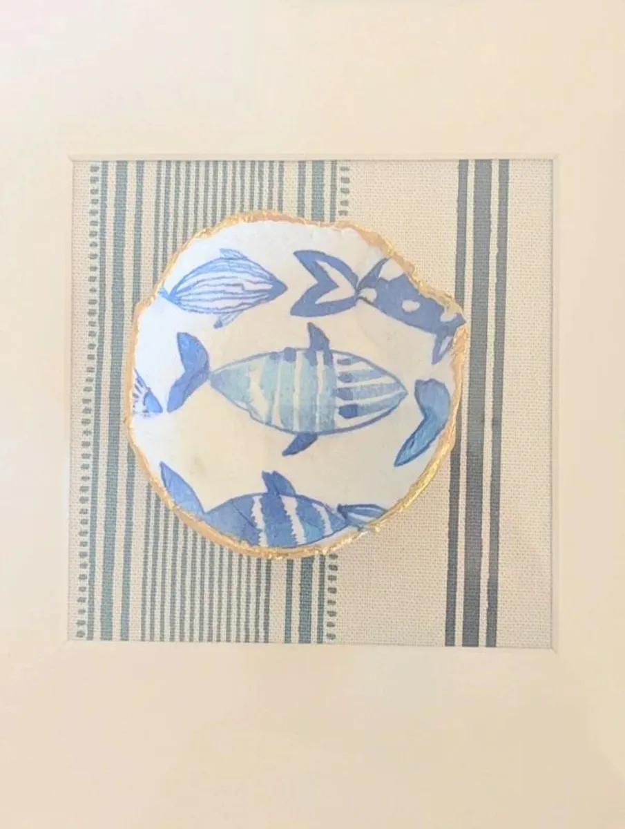 Framed gold leaf handmade bowl - Great gift - Image 2