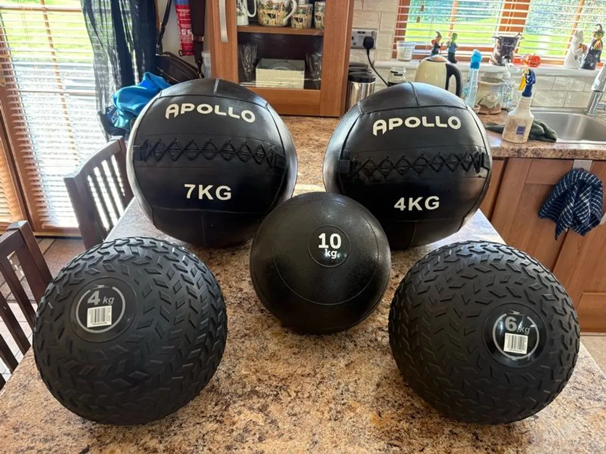 Wall Ball (apollo Branded!!) + Slam Ball Collection, Cheap!! - Image 1