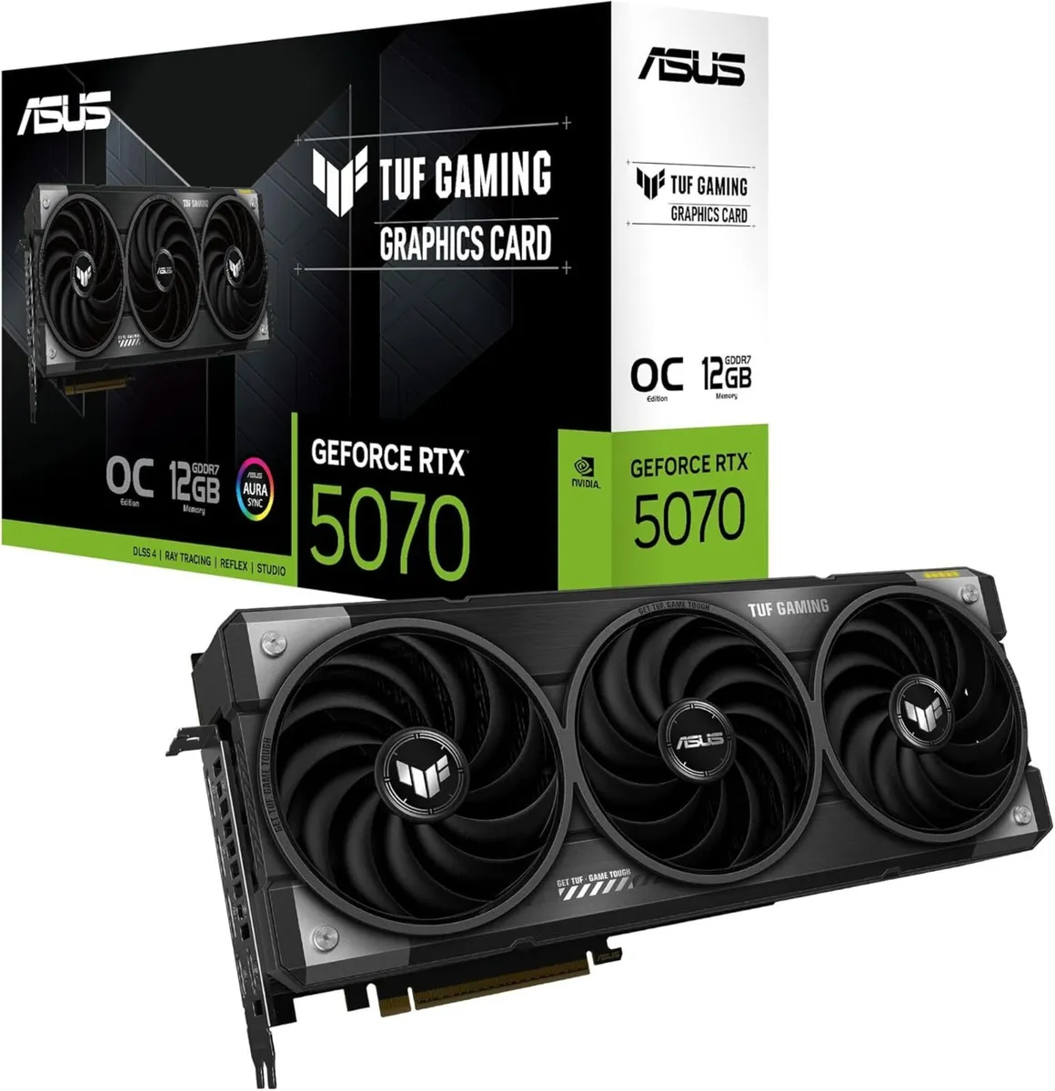 GeForce RTX 5070 12GB  TUF GAMING CARD - Image 1