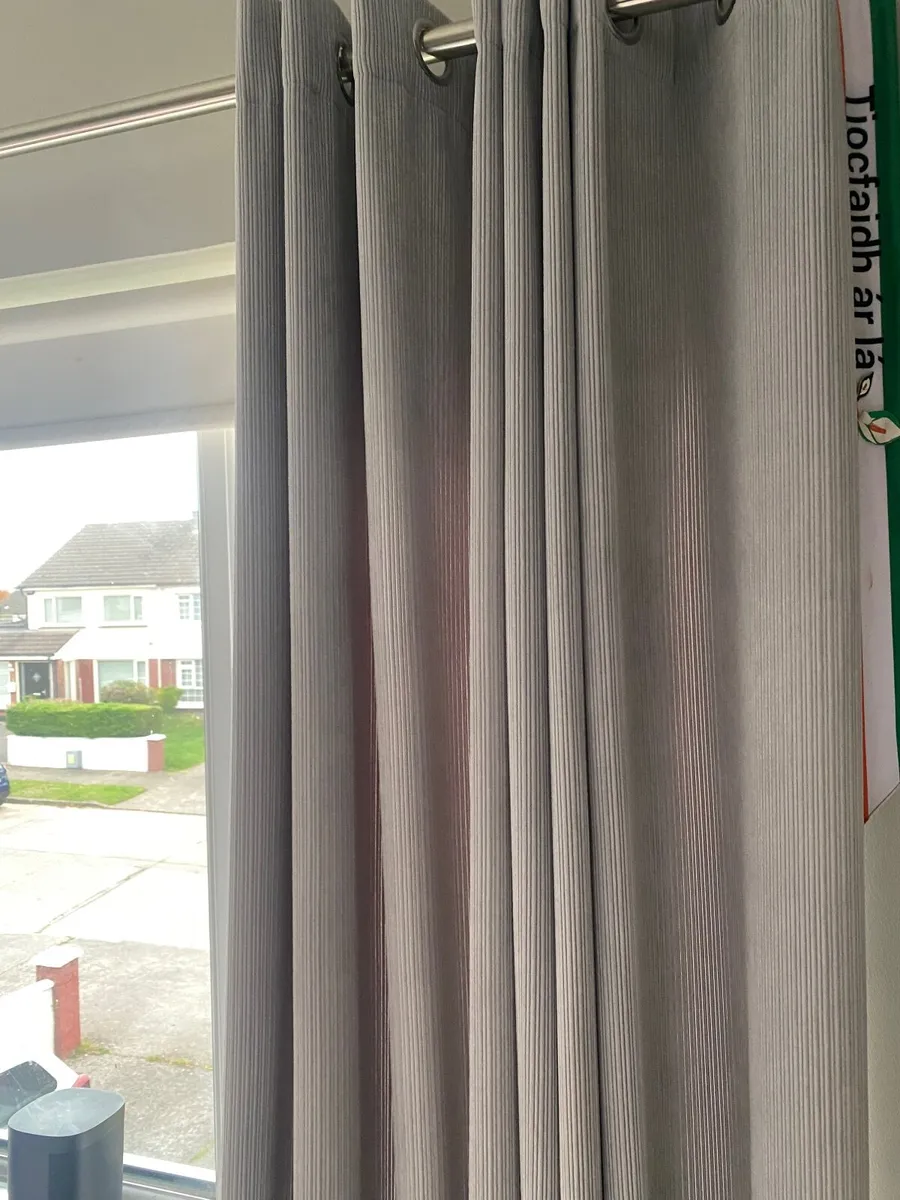 Grey design Curtains - Image 2