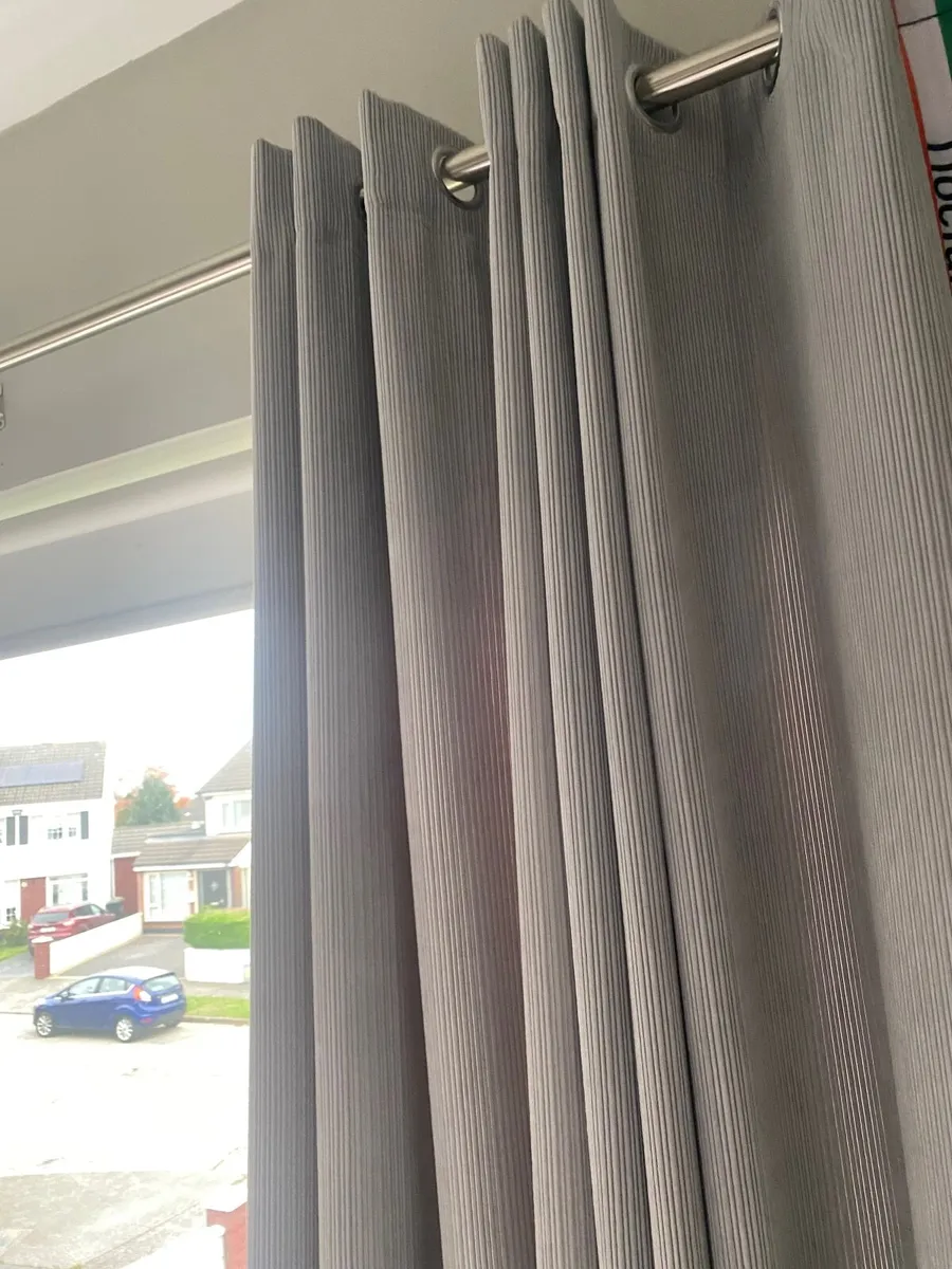 Grey design Curtains - Image 1