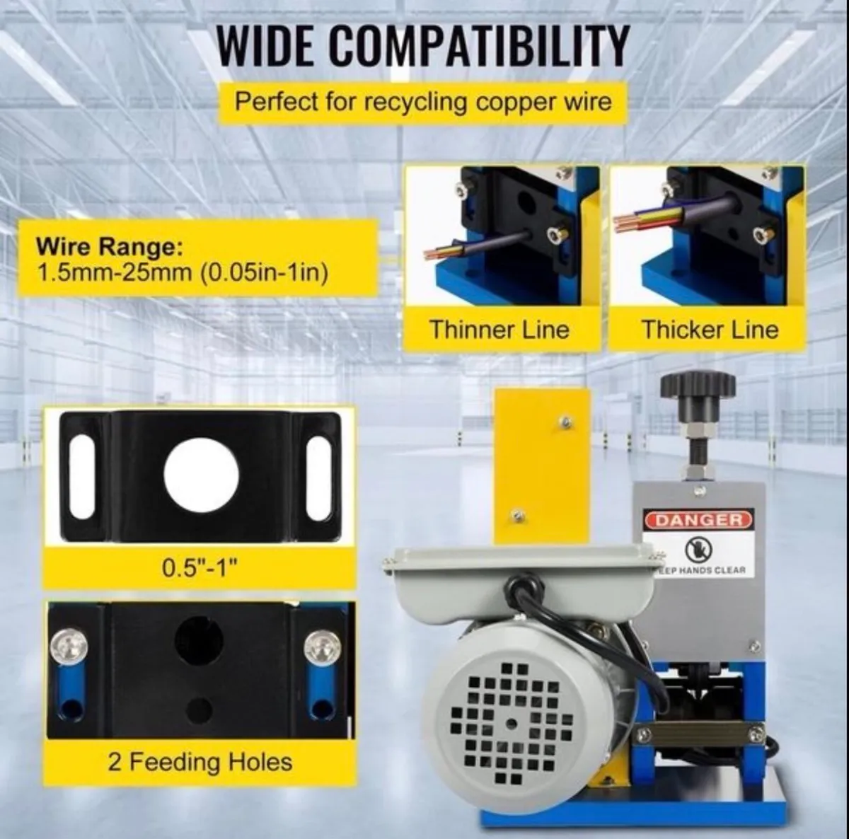 Wire Stripping Machine Cable Stripper 1.5-25mm - Image 3