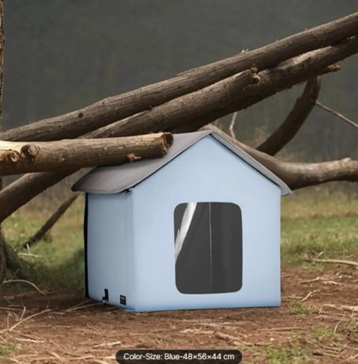 Heated Cat House, Outdoor Kitty Shelter with Timer - Image 4