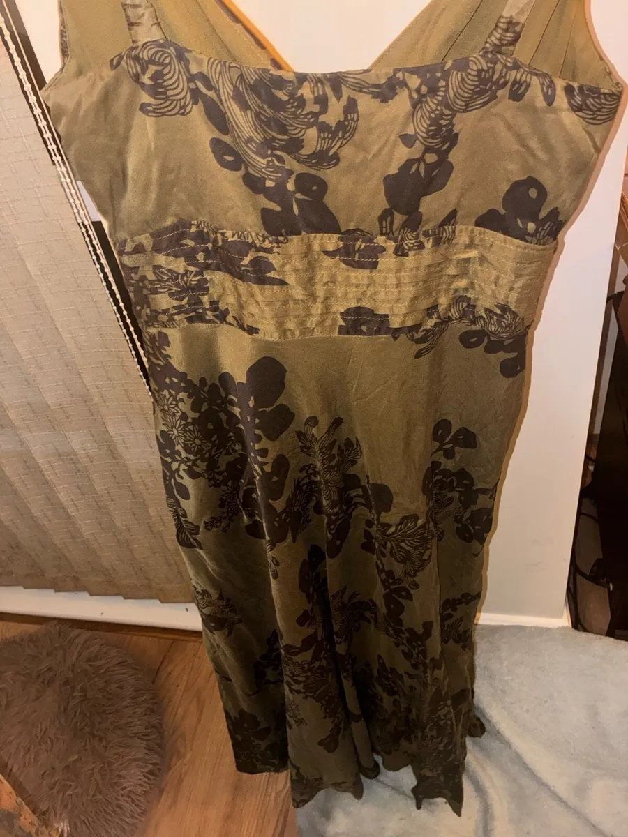 Monsoon Black and Green Evening Dress - Image 1