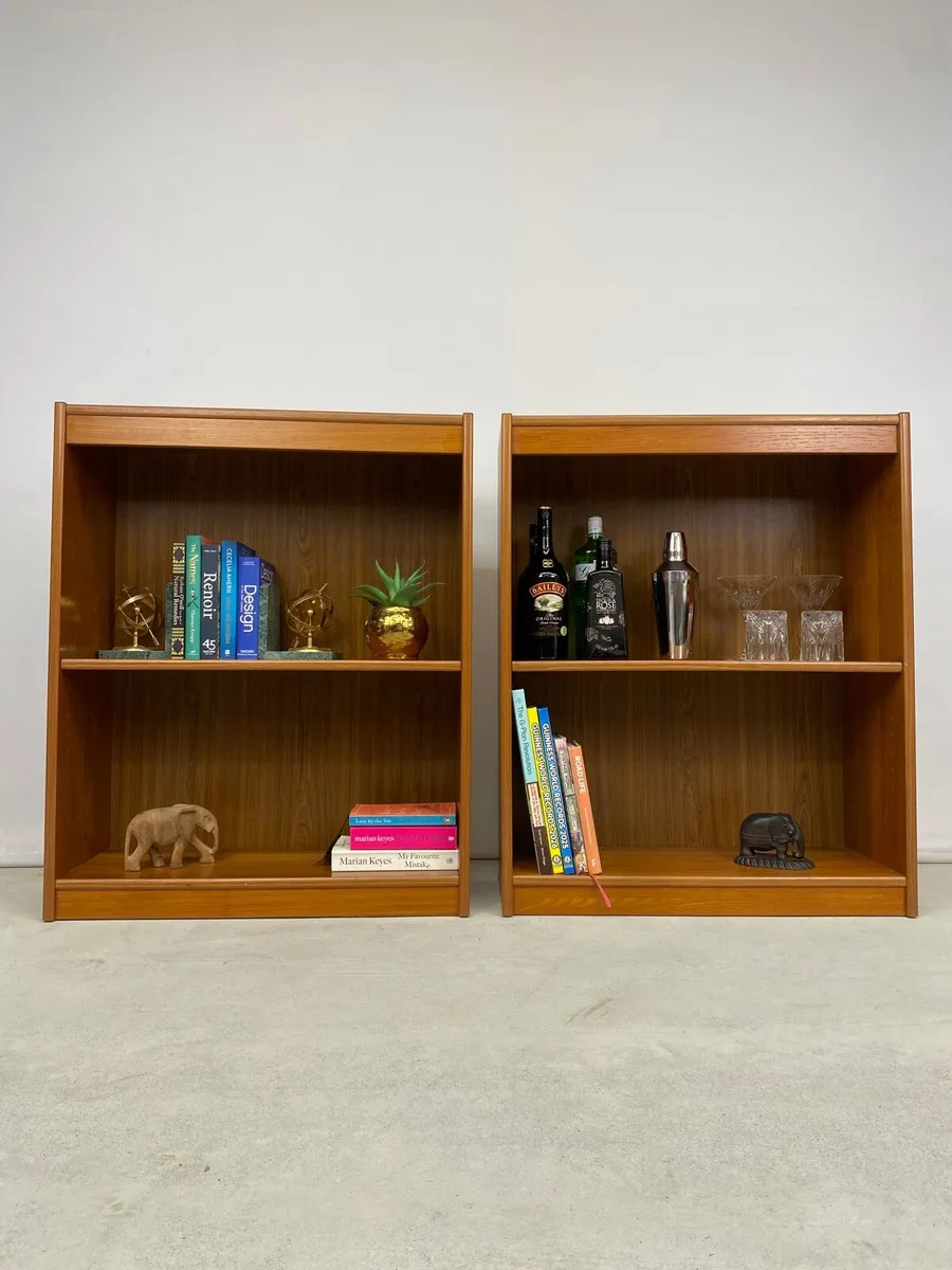 Rare Pair of Mid Century Danish Bookcases - Image 2
