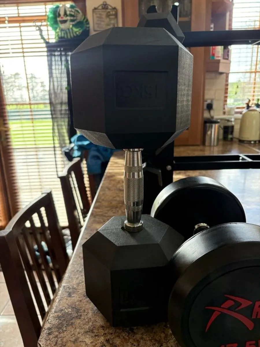 Hex Dumbbells + Rack / Storage Stand, Cheap!! - Image 3