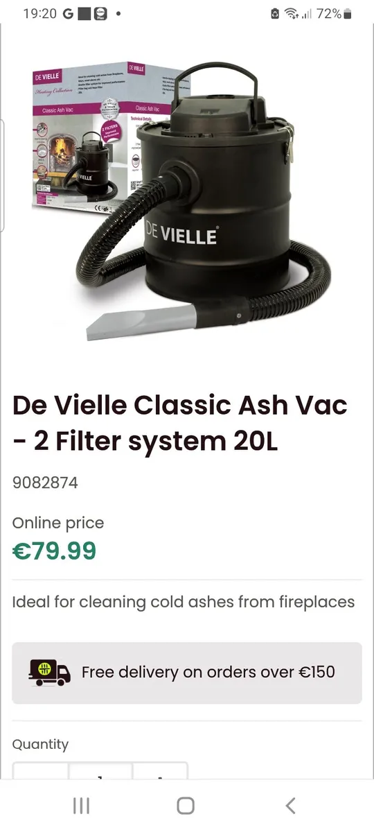 De Vielle Ash Vac - Image 3