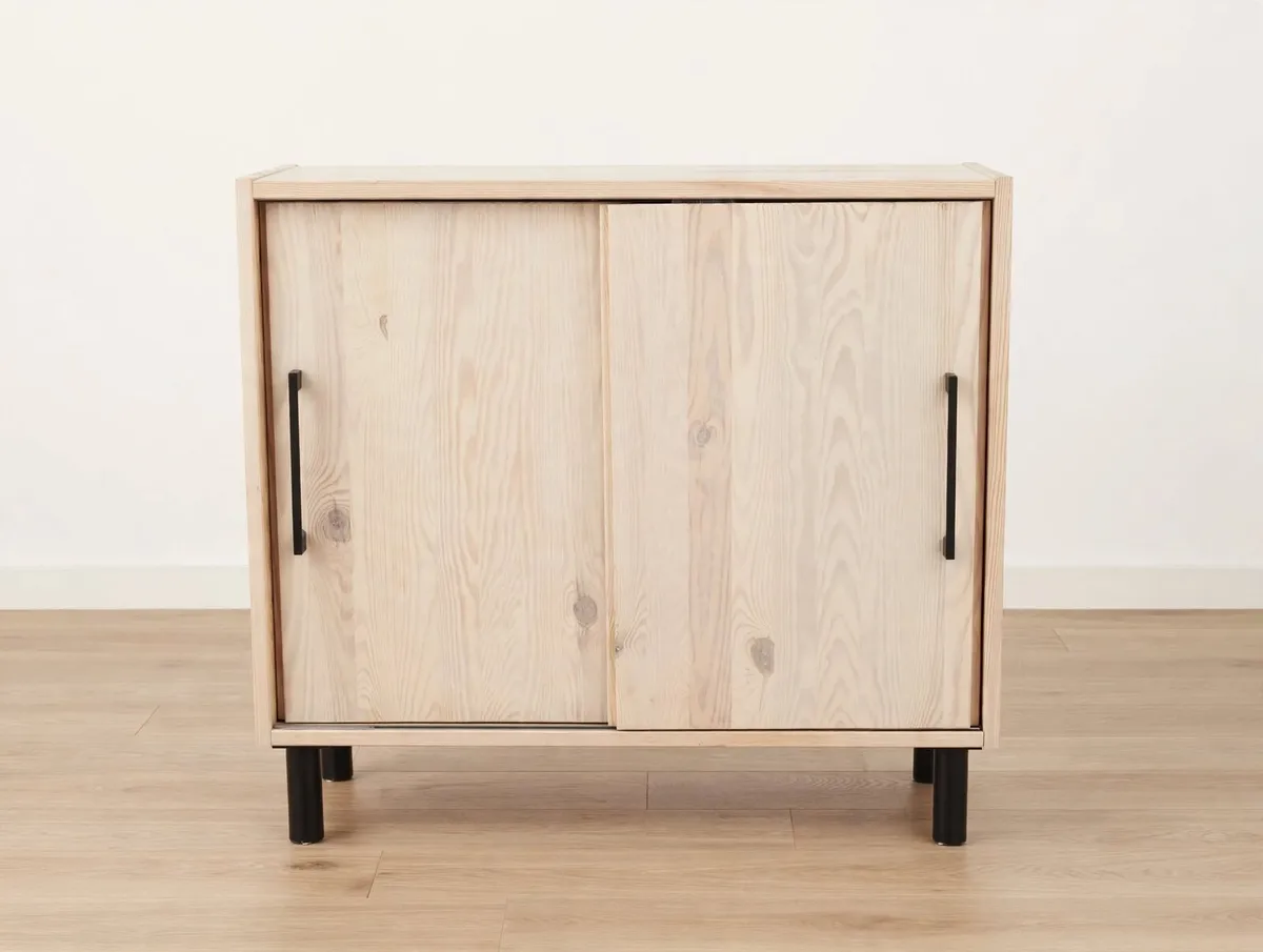 2 IKEA IVAR Cabinet with sliding doors. - Image 1