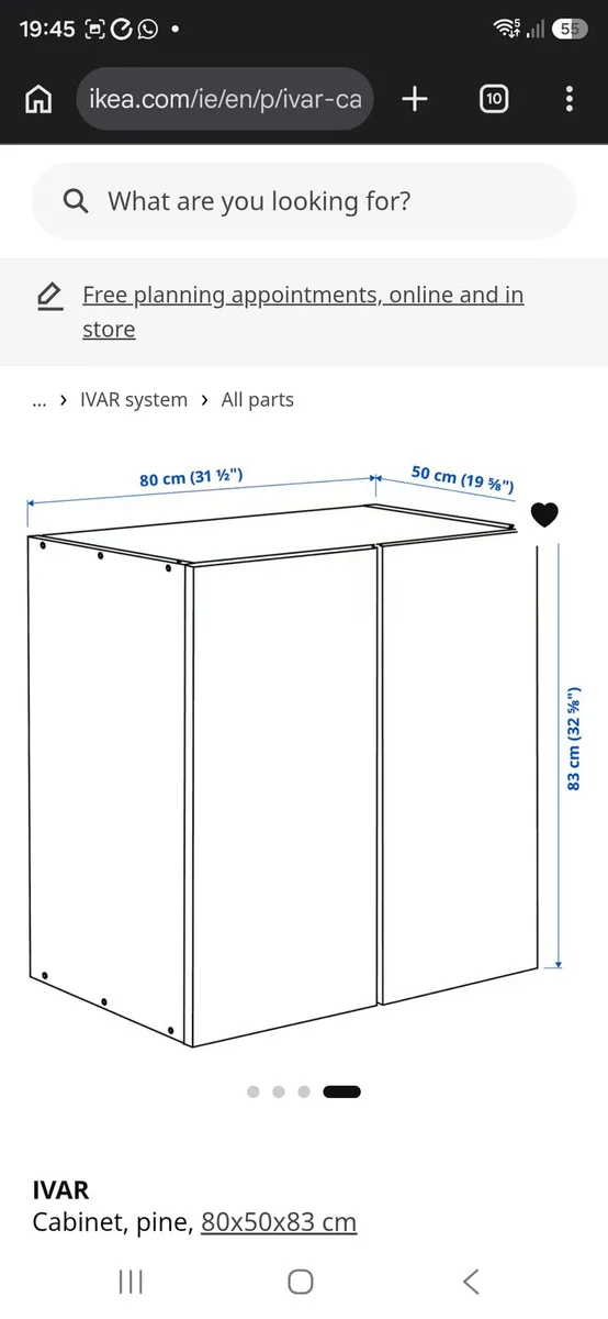 IKEA IVAR Cabinets x2 80x50c83 - Image 3