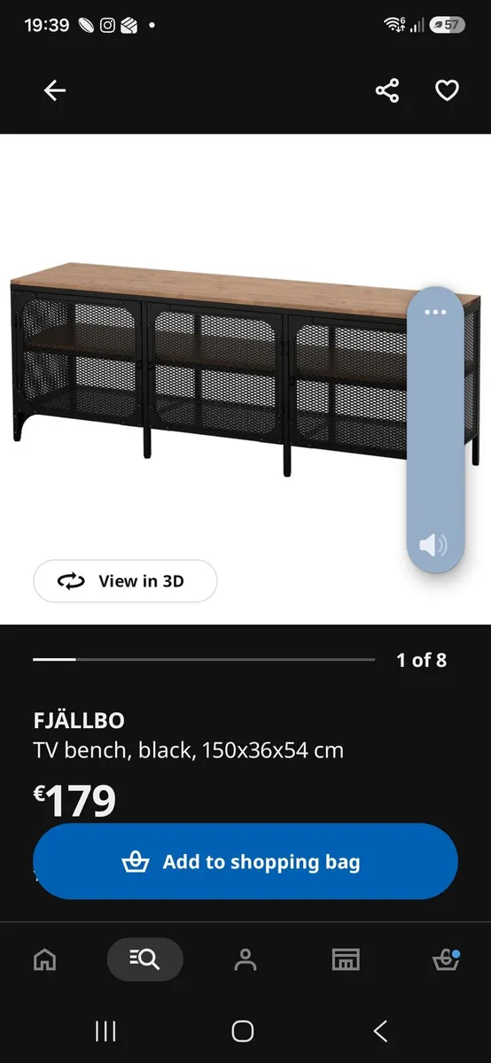 IKEA TV BENCH FJALLBO - Image 1