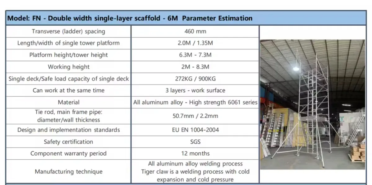 Aluminium scaffolding tower - Image 2