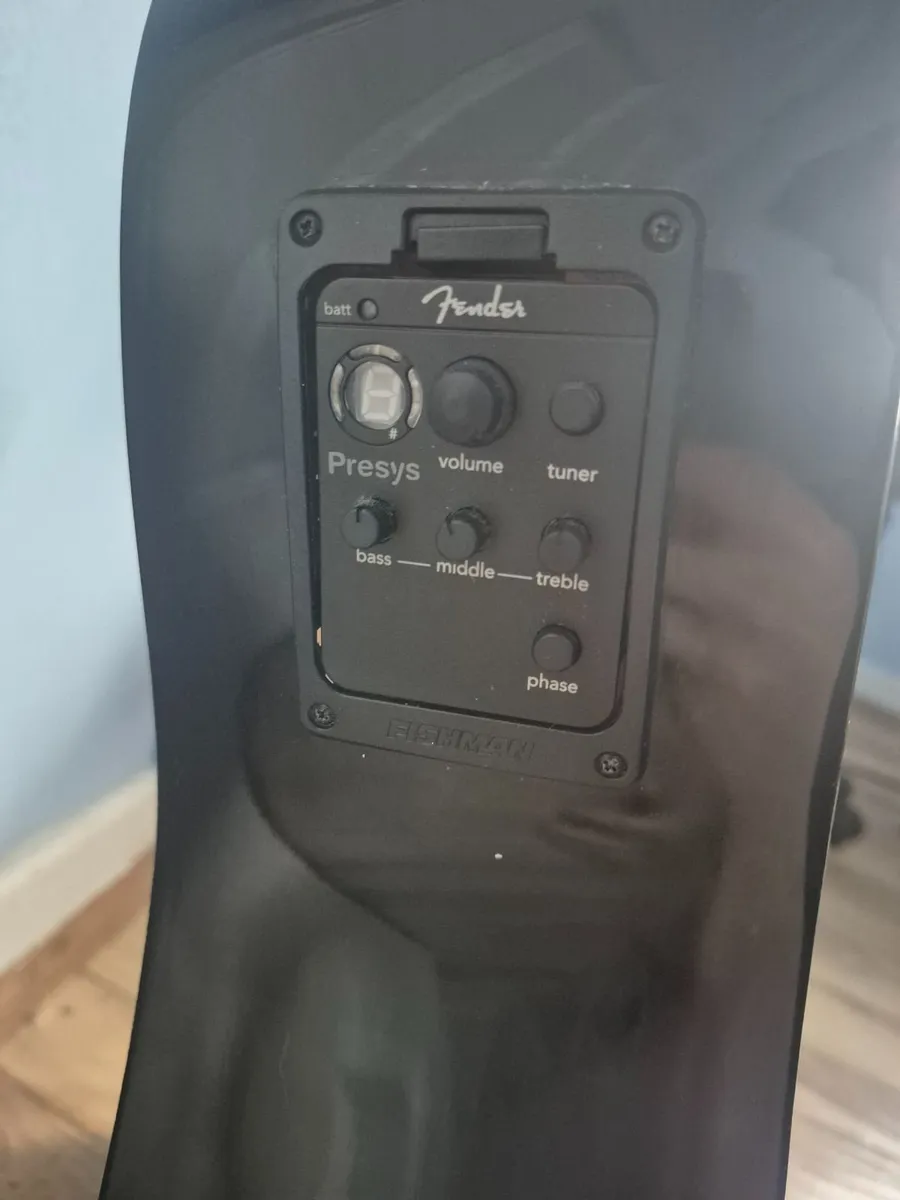 Guitar, Fender Dreadnought CD-140SCE/BK - Image 3