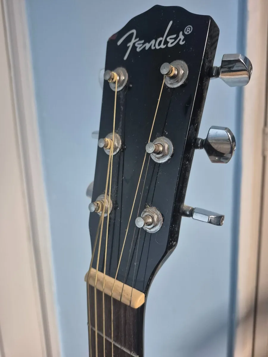 Guitar, Fender Dreadnought CD-140SCE/BK - Image 2
