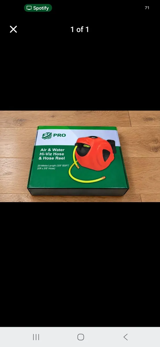 FT Pro Air & Water Hi-Vis Hose Reel (20m, 1/2"),