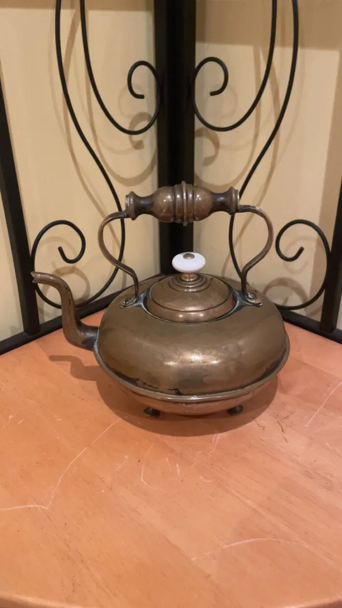 Vintage brass kettle