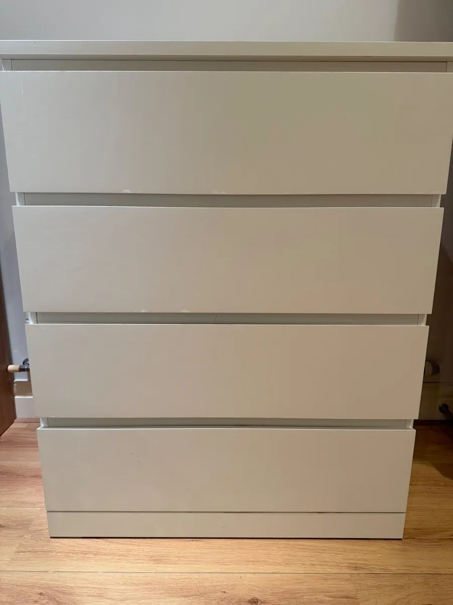 IKEA MALM 4-Drawer Chest – White - Image 3