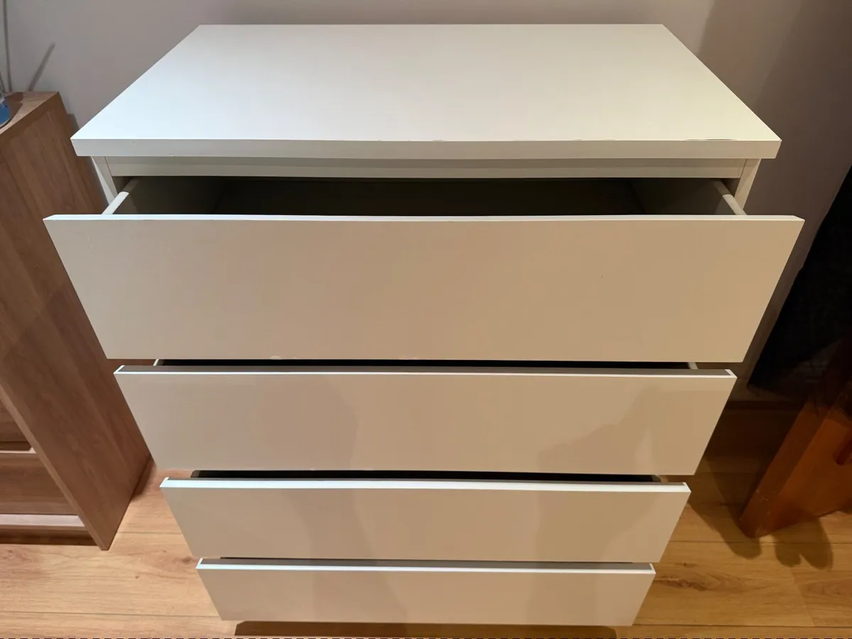 IKEA MALM 4-Drawer Chest – White - Image 1