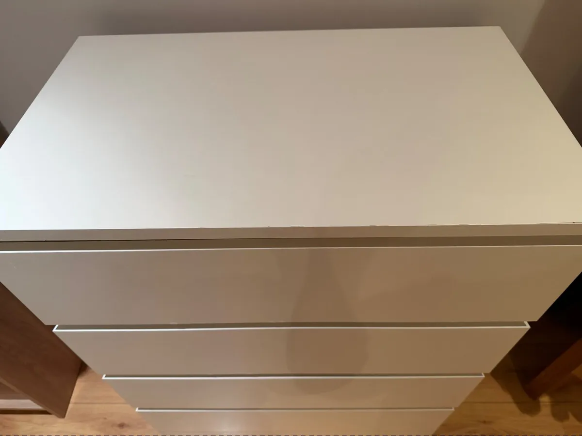 IKEA MALM 4-Drawer Chest – White - Image 2