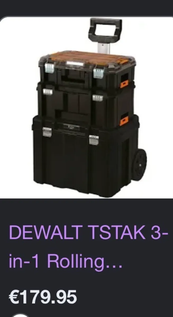 Dewalt t stak trolley set - Image 1