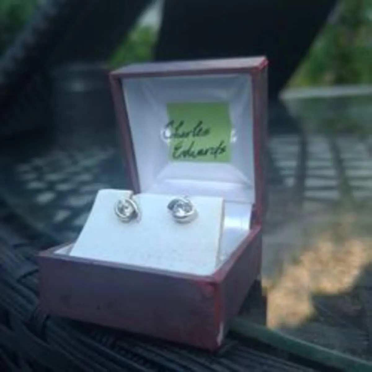 Vintage Charles Edwards Sterling Silver Earrings - Image 1