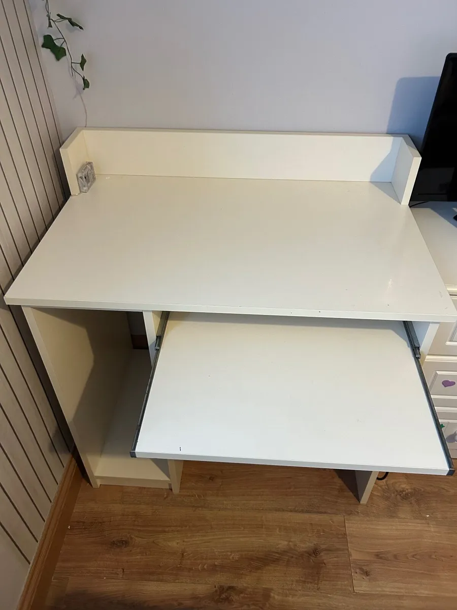 Computer table with bedside drawer - Image 3