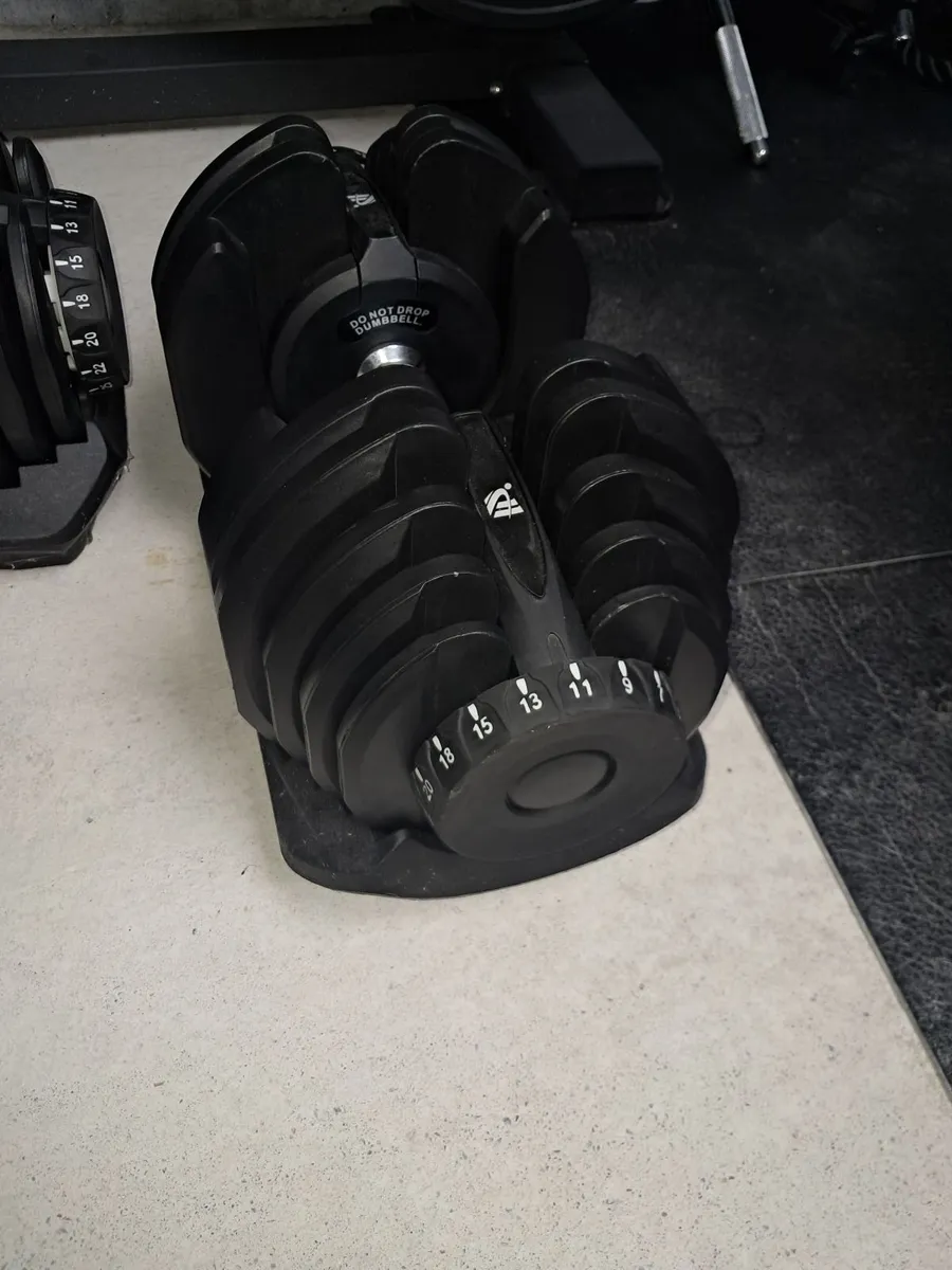 HAKENO 2x40kg Adjustable Dumbbells - Image 2