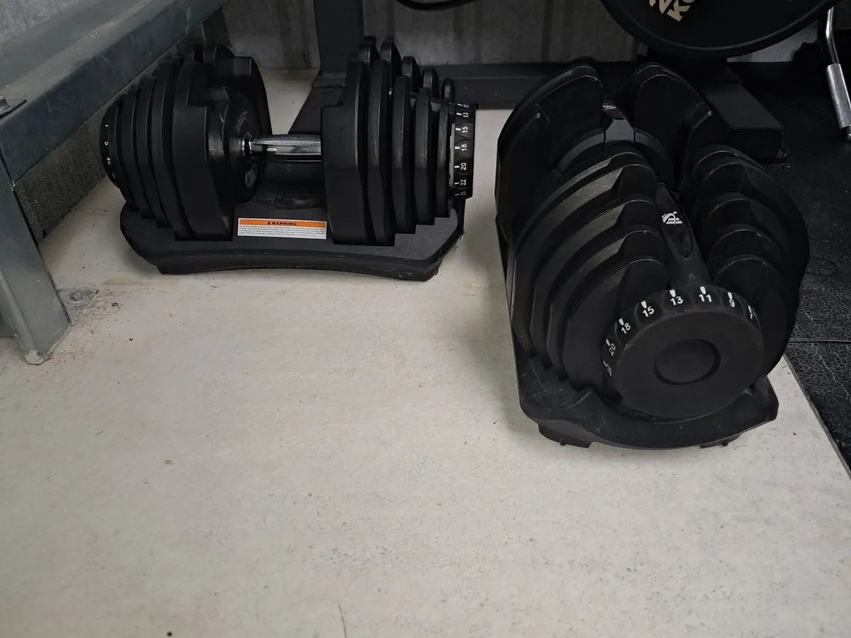 HAKENO 2x40kg Adjustable Dumbbells - Image 1
